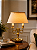 Abajur Inglês Dourado Vintage 2 Braços Torcidos Cúpula Cônica Bivolt 53cm de Altura Golden Art E-27 M007 Mesas e Salas - Imagem 2