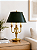 Abajur Inglês Decorativo Vintage 3 Braços Curvos Cúpula Verde Bivolt 53cm de Altura Golden Art E-27 M011 Quartos e Salas. - Imagem 1