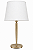 Abajur Alumínio Cromado Cúpula Cônica Tecido Bivolt 63cm de Altura Eclipse Golden Art E-27 M088 Criados-mudos e Salas - Imagem 1