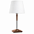 Abajur Golden Art M626 Rústico Base Madeira Cúpula Tecido 56cm Altura Eros E-27 Cabeceiras e Salas - Imagem 1