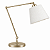 (Pintura) Abajur Luminária de Mesa Articulado Alumínio Cúpula Tecido Bivolt 60cm de Altura Classic Golden Art M629 Quartos e Salas - Imagem 1