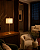 (Pintura) Abajur Golden Art Marriot M717PI Haste Reta 72cm 2xE27 Cupula Redonda - Imagem 2