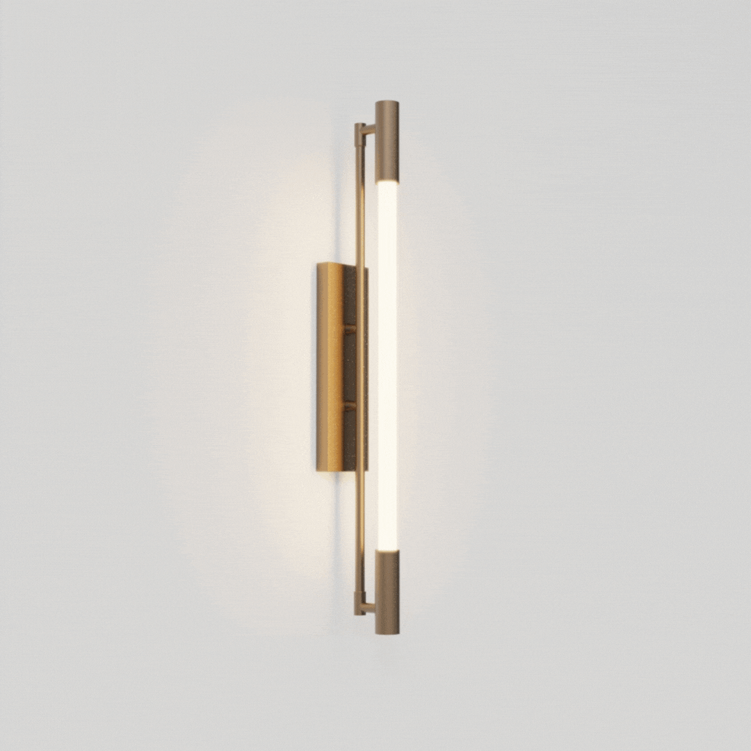 (Pintura) Arandela Golden Art P1900-60 SLIM TuboLed 60 cm Tubular Moderna - Imagem 8
