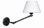 (Pintura) Arandela Angle Golden Art P470PI Articulada Metal Cupula Tecido 50cm 1x Lâmpada E27 Bivolt Quartos e Escritórios - Imagem 1