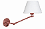 (Pintura) Arandela Angle Golden Art P470PI Articulada Metal Cupula Tecido 50cm 1x Lâmpada E27 Bivolt Quartos e Escritórios - Imagem 2