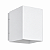 Arandela Caixa Alumínio Decorativo Branco 10x14cm Golden Art 1x Lâmpada E27 Bivolt P741 Quartos e Banheiros - Imagem 1