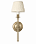 (Pintura) Arandela Tocheiro Golden Art P950PI Vintage Cúpula Tecido Seda Plissada 14x09 E-27 Corredores e Salas - Imagem 2