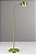 (Pintura) Coluna Luminária Alumínio Haste Flexível Bivolt 1,35m de Altura Zara Golden Art E-27 C667 Salas e Hall - Imagem 2