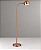 (Pintura) Coluna Luminária Alumínio Haste Flexível Bivolt 1,35m de Altura Zara Golden Art E-27 C667 Salas e Hall - Imagem 1