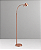 Coluna Luminária de Chão Haste Flexível Cromada Calha Bivolt 1,35m de Altura Millus Golden Art G9 C699 Salas e Hall - Imagem 1