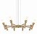 (Pintura) - Lustre Golden Art Montana 8 Braços Ø60cm Pintura 8xG9 T1072-8PI - Imagem 3