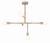(Pintura) - Lustre Golden Art Five 83x56cm 5xE27 T1550PI - Imagem 1