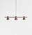 (Pintura) Pendente Golden Art Escriba 3 Soquetes E27 80x32x13cm T1810-3PI - Imagem 13