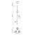 (Pintura) Pendente Golden Art Escriba Vertical 98cm 3 Soquetes E27 T1810V-3PI - Imagem 5