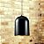 Pendente Alumínio Preto Fosco Cabo Regulável 18x25 Golden Art E-27 T201-25 Quartos e Salas - Imagem 1