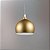 Pendente Bolinha Alumínio Dourado Decorativo Ø12 Golden Art G9 T202-1 Cozinhas e Salas - Imagem 1