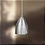 Pendente Cone Alumínio Escovado Decorativo 15x24 Golden Art E-27 T211 Cozinhas e Hall - Imagem 1