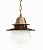 (Pintura) Pendente Vintage Colonial Golden Art T261-15 Cúpula Vidro Leitoso Cabo Regulável Ø21cm E-27 Cozinhas e Salas - Imagem 2
