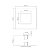 Pendente Golden Art Dawn Quadrado 50x50cm LED Pintura T5025-50PI - Imagem 4