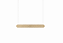 Pendente Golden Art Barra Linear 70cm para lâmpadas T8 Led 60cm T620-70PI - Imagem 1