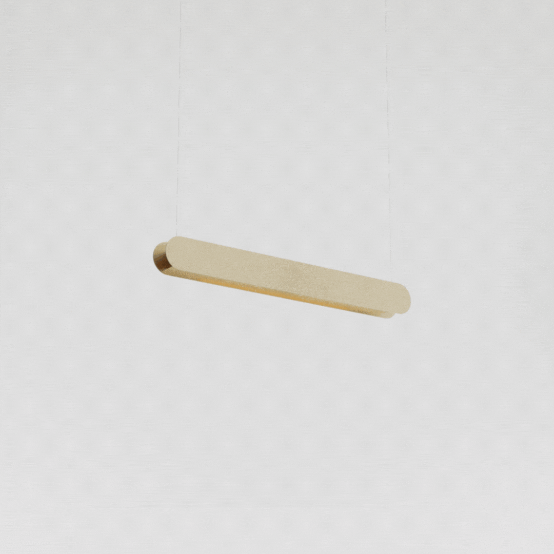 Pendente Golden Art Barra Linear 70cm para lâmpadas T8 Led 60cm T620-70PI - Imagem 8