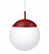 (Pintura) Pendente Bola Opalina Ø30cm Golden Art T755-30PI Vidro Leitoso Cabo Regulável E-27 Entradas e Salas - Imagem 1