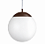 (Pintura) Pendente Golden Art E-27 T755-42 Cúpula Bola Opalina Vidro Leitoso Ø42cm Salas e Hall - Imagem 1