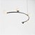 (Pintura) Lustre Golden Art Arco Modular 80cm 5 Bolas 10cm 107x57x26,5cm T8080PI - Imagem 13