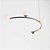 (Pintura) Lustre Golden Art Arco Modular 80cm 5 Bolas 10cm 107x57x26,5cm T8080PI - Imagem 10