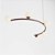 (Pintura) Lustre Golden Art Arco Modular 80cm 5 Bolas 10cm 107x57x26,5cm T8080PI - Imagem 12