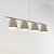 (Pintura) Lustre DIDI Golden Art T903-H4 Haste Moderna Horizontal Barra de 110cm 4 Cúpulas Metal 4xE27 21cm - Imagem 5