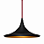 Pendente Golden Art Chapéu Ø30cm Altura 20cm Pintura 1xE27 T9057PI - Imagem 1