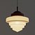 (Pintura) Pendente Escada Ø30cm Golden Art T933-30PI Cúpula Vidro Leitoso E-27 Quartos e Salas - Imagem 13