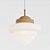 (Pintura) Pendente Escada Ø30cm Golden Art T933-30PI Cúpula Vidro Leitoso E-27 Quartos e Salas - Imagem 7