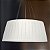 Pendente Seda Pregueada Redondo Tecido Branco 30x70cm Golden Art 3x Lâmpadas E27 Bivolt T970 Quartos e Mesas - Imagem 1