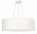 Pendente Seda Pregueada Redondo Tecido Bege 20x60cm Golden Art 3x Lâmpadas E27 Bivolt T973 Cozinhas e Quartos - Imagem 2