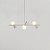 (Pintura) Lustre Golden Art Pivô Linear 3 Bolas de Vidro + Spots 80x23cm T9900-3PI - Imagem 6
