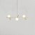 (Pintura) Lustre Golden Art Pivô Linear 3 Bolas de Vidro + Spots 80x23cm T9900-3PI - Imagem 5