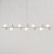 (Pintura) Lustre Golden Art Pivô Linear 7 Bolas de Vidro + Spots 170cm T9900-7PI - Imagem 5