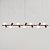 (Pintura) Lustre Golden Art Pivô Linear 7 Bolas de Vidro + Spots 170cm T9900-7PI - Imagem 7