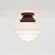 Plafon Ø23 Escada Golden Art E-27 T933-23P Redondo Branco Vidro Leitoso Sobrepor - Imagem 15