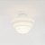 Plafon Ø23 Escada Golden Art E-27 T933-23P Redondo Branco Vidro Leitoso Sobrepor - Imagem 11