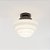 Plafon Ø23 Escada Golden Art E-27 T933-23P Redondo Branco Vidro Leitoso Sobrepor - Imagem 10