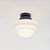 Plafon Ø23 Escada Golden Art E-27 T933-23P Redondo Branco Vidro Leitoso Sobrepor - Imagem 12