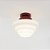 Plafon Ø23 Escada Golden Art E-27 T933-23P Redondo Branco Vidro Leitoso Sobrepor - Imagem 4