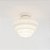 Plafon Ø23 Escada Golden Art E-27 T933-23P Redondo Branco Vidro Leitoso Sobrepor - Imagem 8