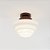 Plafon Ø23 Escada Golden Art E-27 T933-23P Redondo Branco Vidro Leitoso Sobrepor - Imagem 17