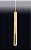 Pendente Tubo Redondo Vertical Metal Dourado 59x6,4cm Old Artisan 1x GU10 Dicróica Bivolt PD-5004A Balcões e Mesas - Imagem 1