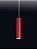 Pendente Tubo Redondo Vertical Metal Vermelho 30x6,4cm Old Artisan 1x GU10 Dicróica Bivolt PD-5003A Balcões e Mesas - Imagem 1