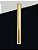 Plafon Tubo Redondo Vertical Metal Dourado 59x7,6cm Old Artisan 1x PAR20 Bivolt EMB-5002 Balcões e Mesas - Imagem 1